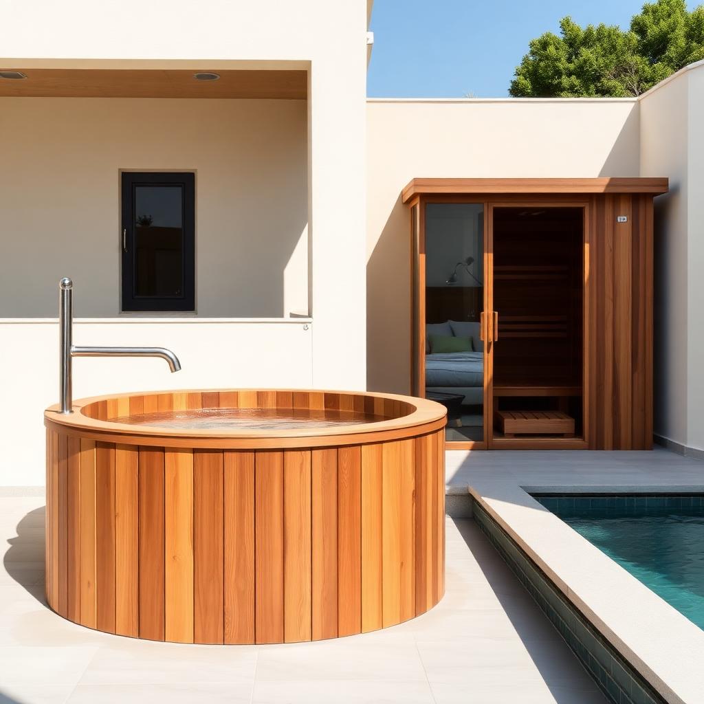 Wellness-hoek bij nieuwbouwvilla